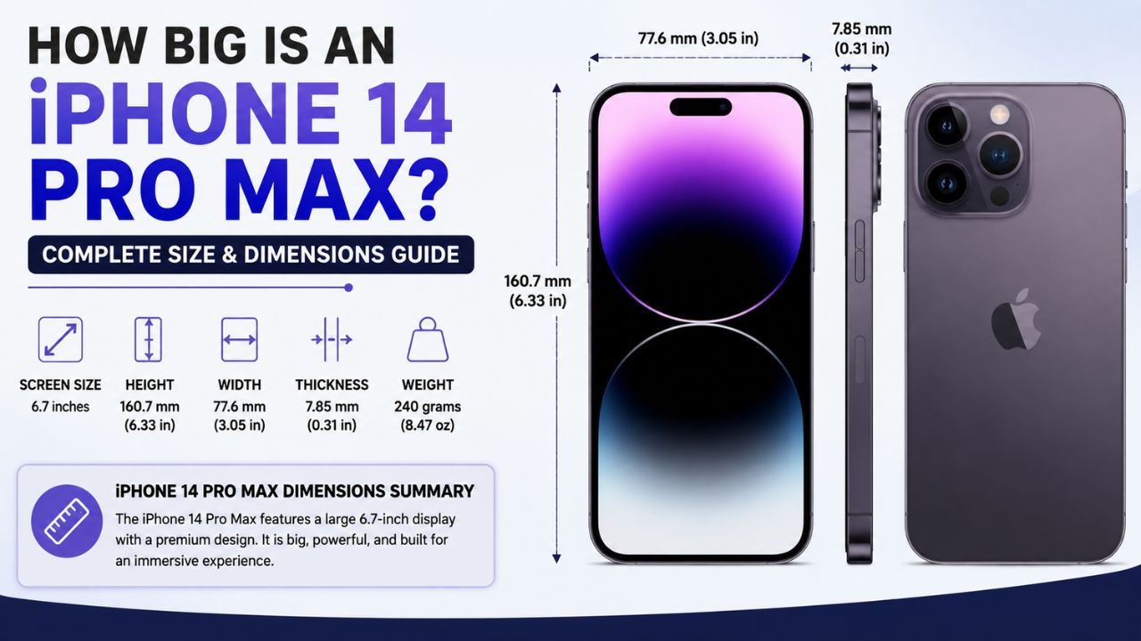 How Big Is an iPhone 14 Pro Max