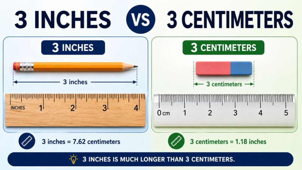 How Long Is 3 Inches