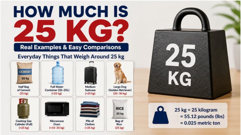 How Much Is 25 kg