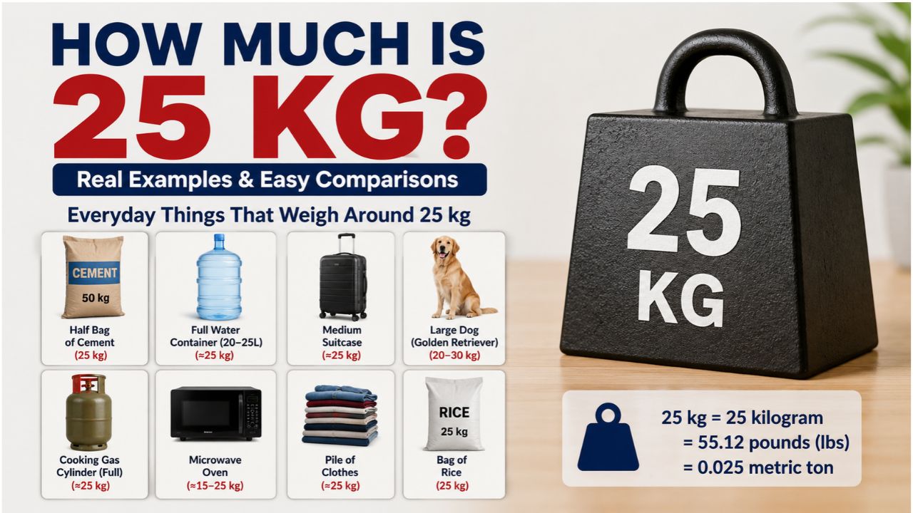 How Much Is 25 kg