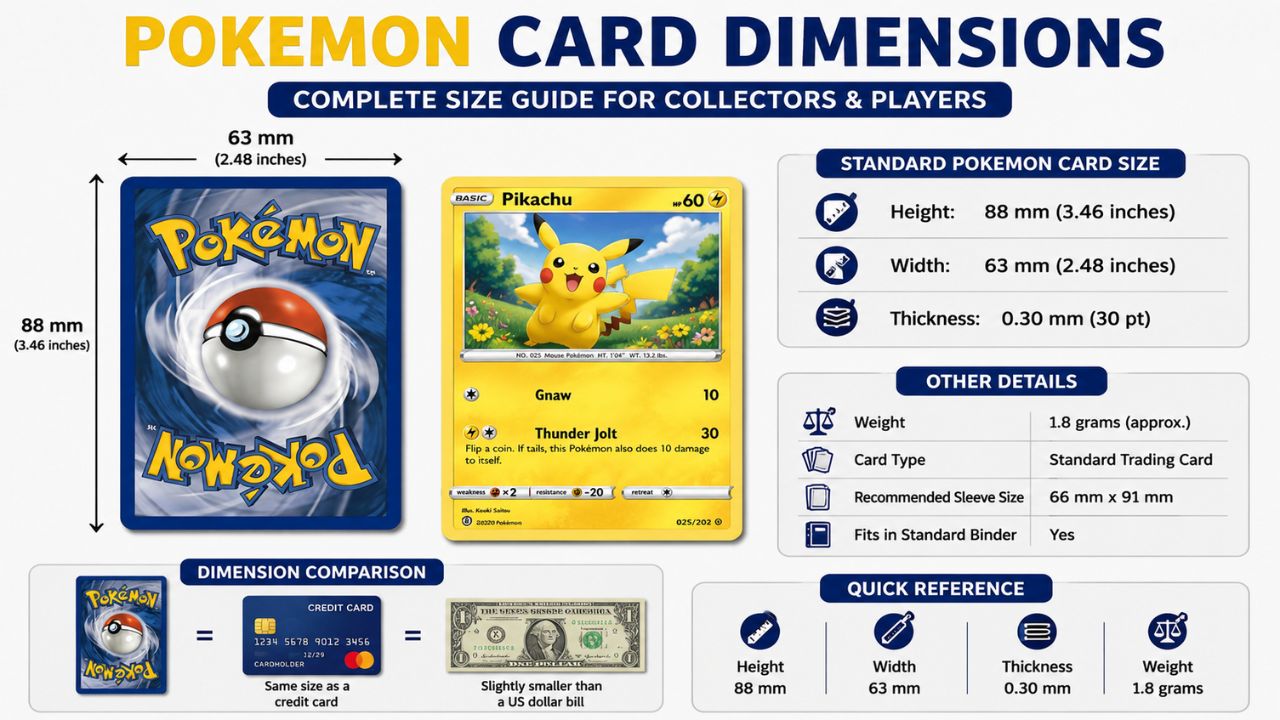 Pokemon Card Dimensions