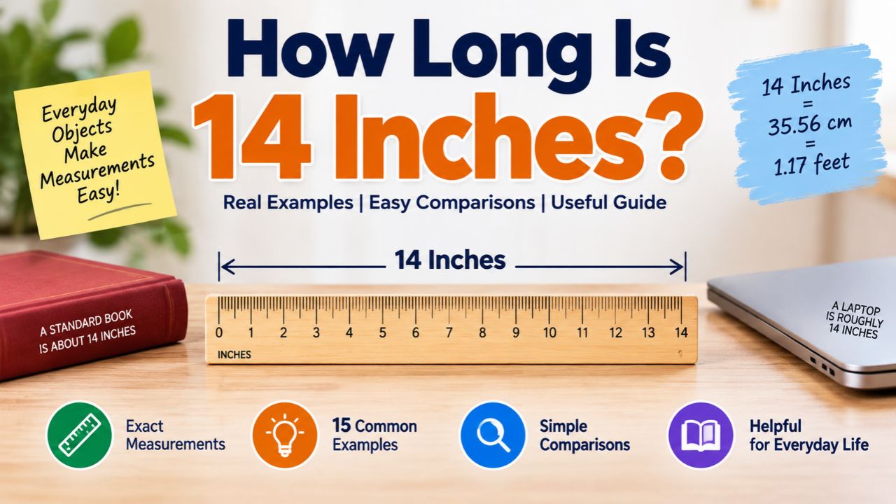 How Long Is 14 Inches? 15 Common Things to Help You Visualize It