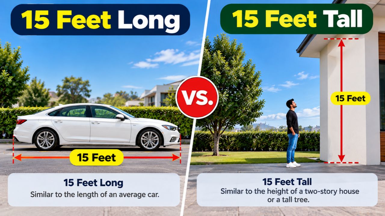 Meter Size Visualization How Long Is 15 Feet? Visual Comparisons & Real-Life Examples