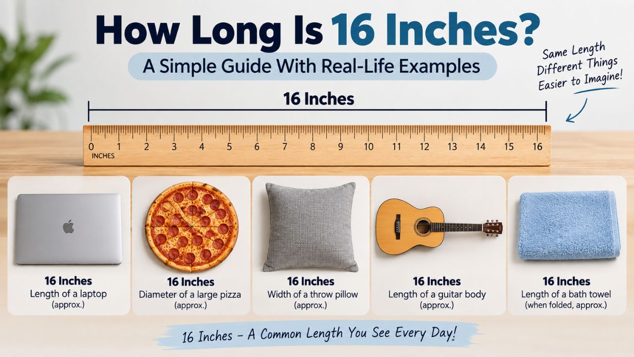 How Long Is 16 Inches? A Simple Guide With Real-Life Examples