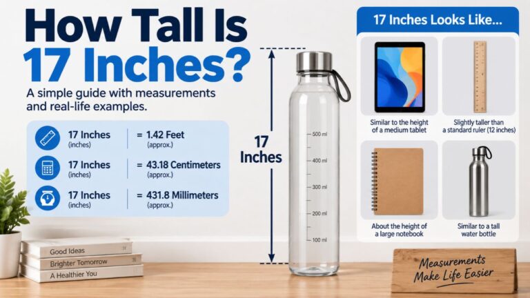 How Tall Is 17 Inches