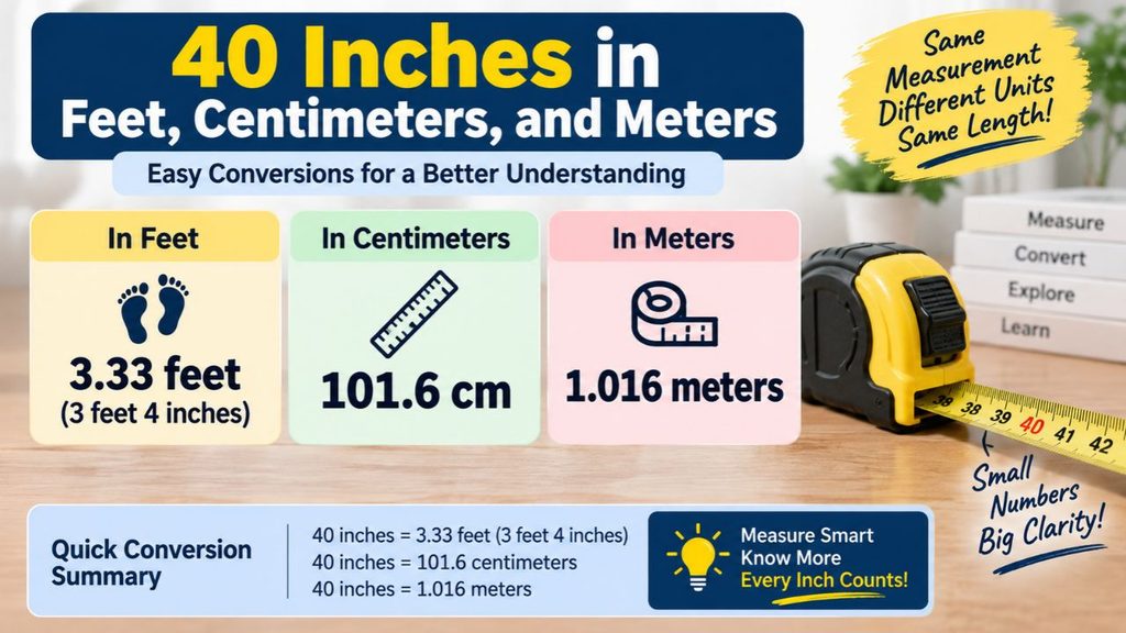 How Tall Is 40 Inches