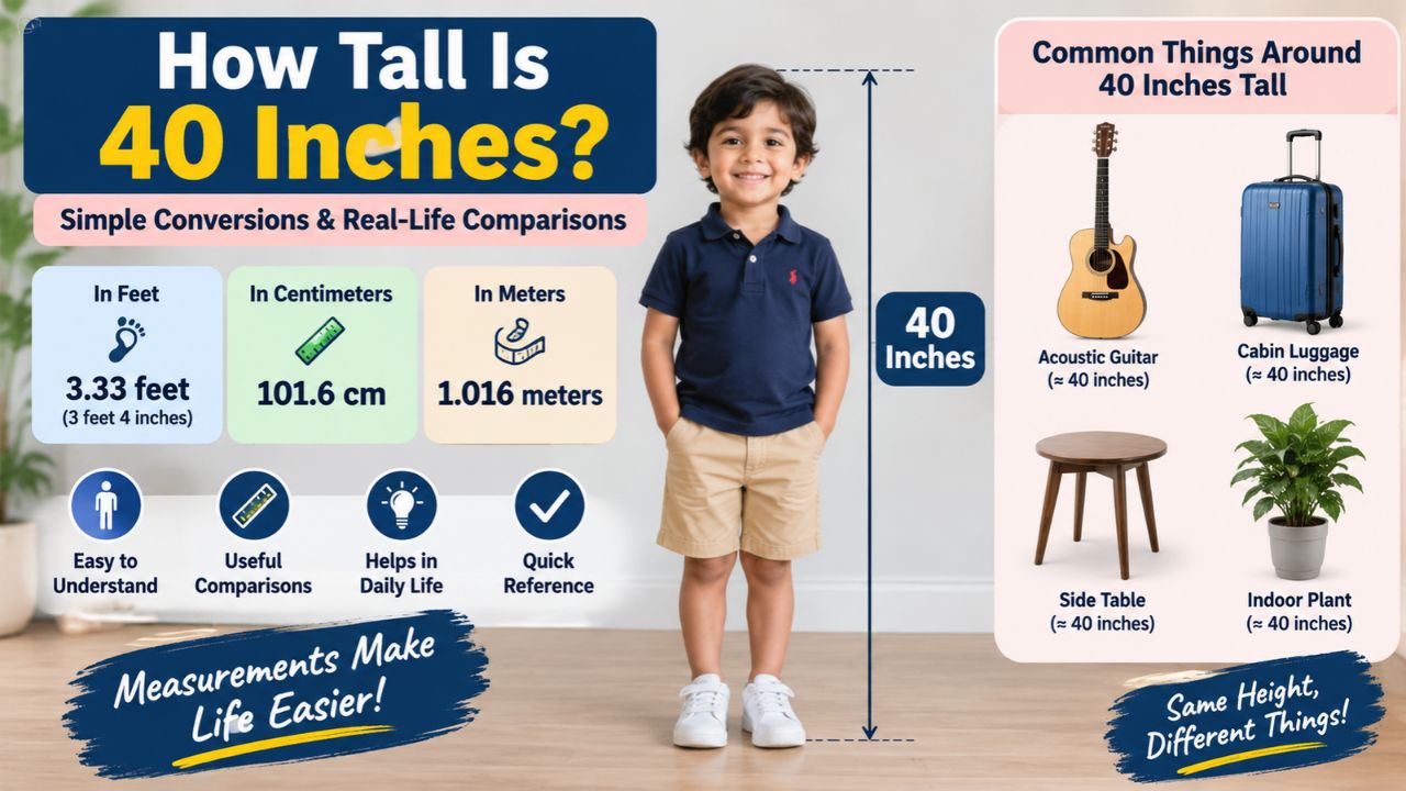 How Tall Is 40 Inches? 12 Common Things That Are Around 40 Inches