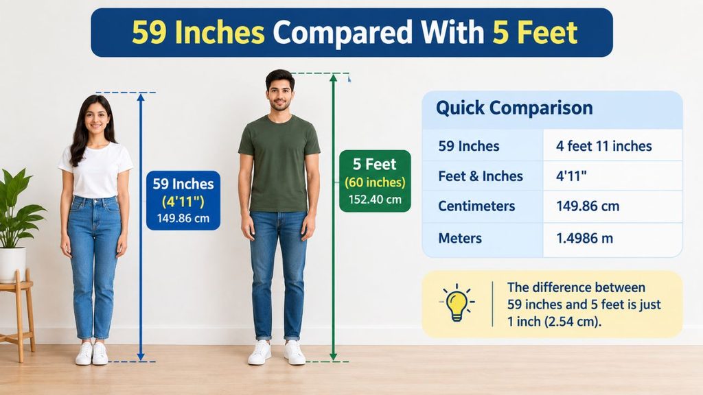 How Tall Is 59 Inches