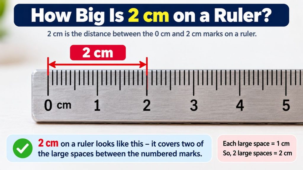 how big is 2 cm