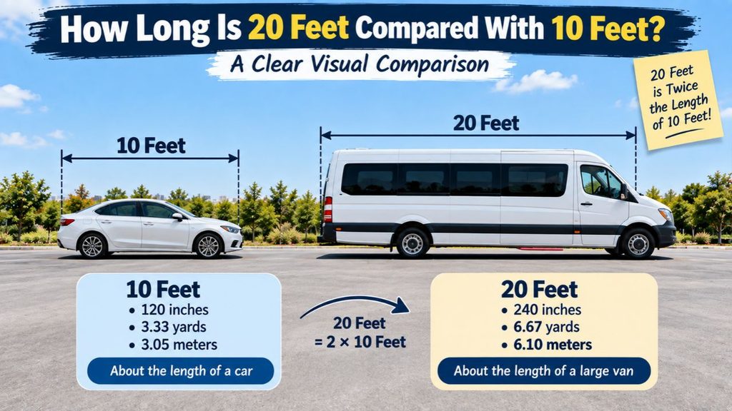 how long is 20 feet