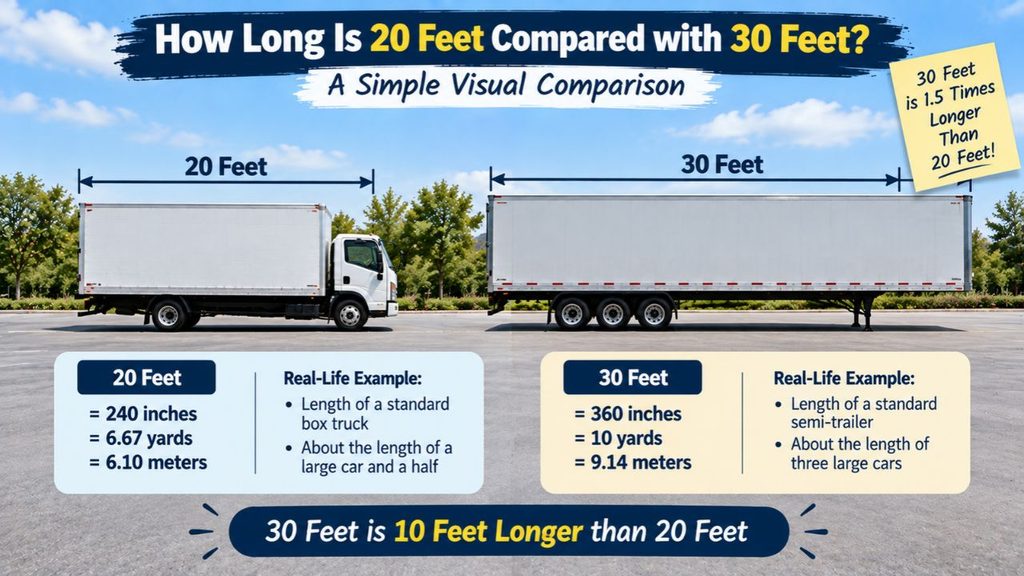 how long is 20 feet