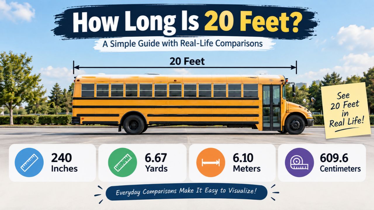 How Long Is 20 Feet? 15 Common Things to Help You Visualize It