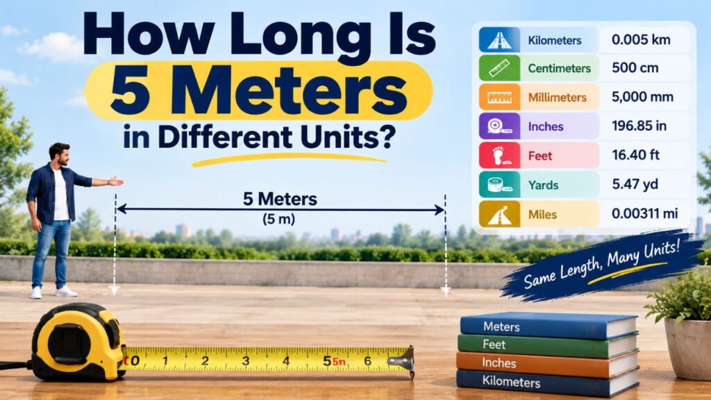 how long is 5 meters