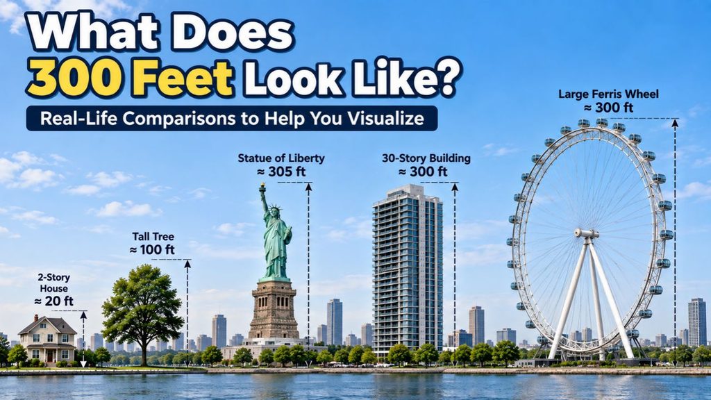 how tall is 300 feet