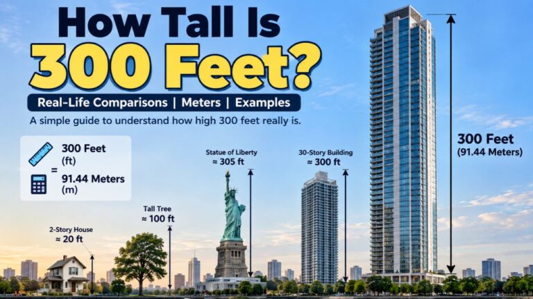 how tall is 300 feet