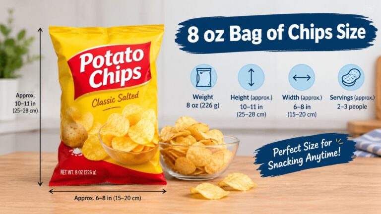 8 oz Bag of Chips Size