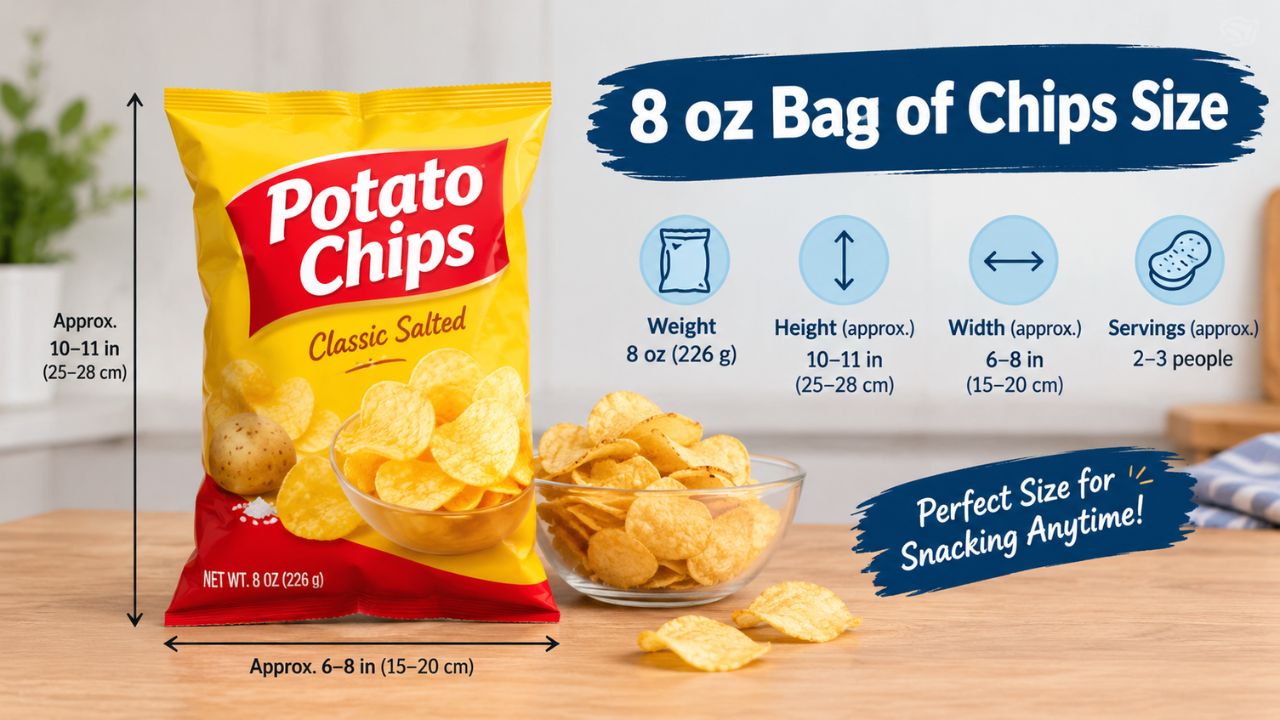 8 oz Bag of Chips Size