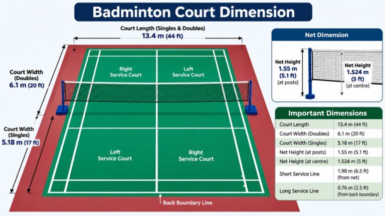 Badminton Court Dimension