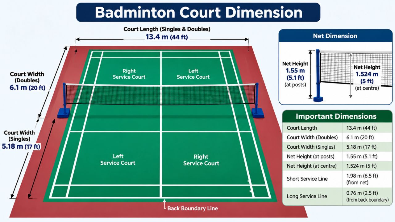 Badminton Court Dimension