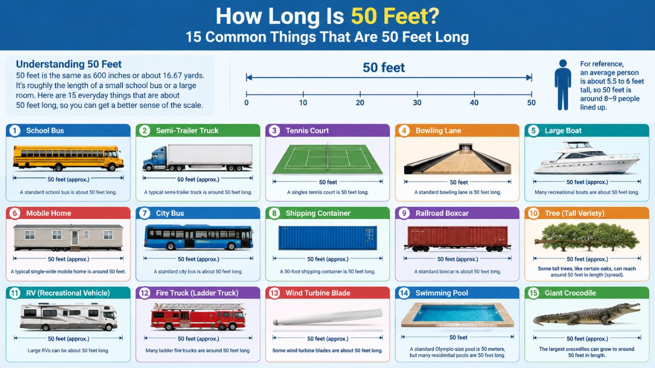 How Long Is 50 Feet