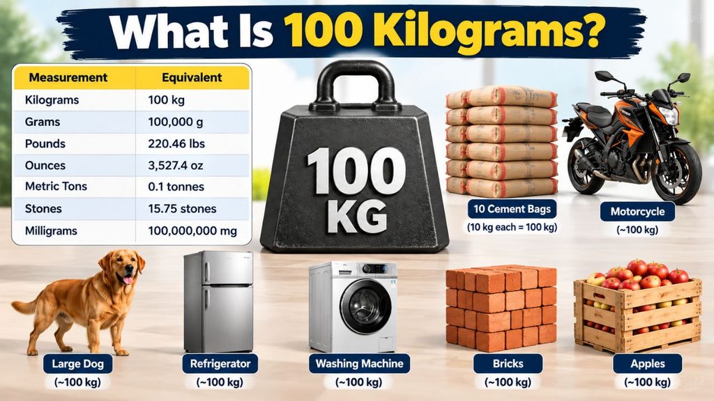 What weighs 100kg