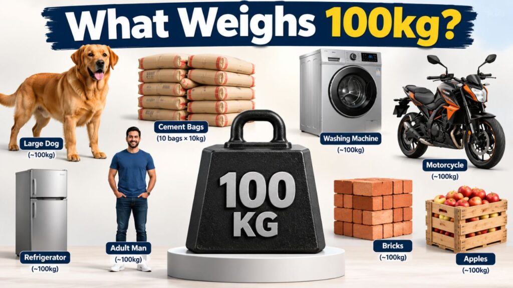 What weighs 100kg